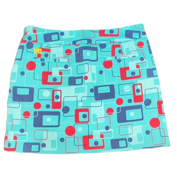 Loudmouth Ladies Golf Skort 8 Track‎ Print Size 6 - Picture 2 of 11